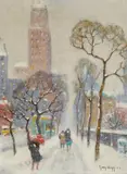 Guy Carleton Wiggins, Upper 5th Avenue in Winter
