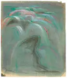Morris Graves, Waterfall, 1943, watercolor and tempera on paper