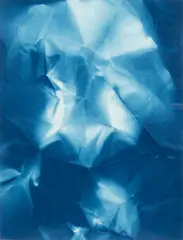 Walead Beshty, Untitled, 2009, cyanotype on paper
