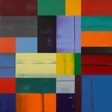 Charles Arnoldi, Carnival, 2005, acrylic on canvas on panel