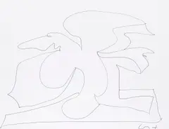 Untitled by David Hockney, ink on paper, sold Oct 2015