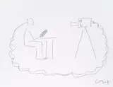 David Hockney, Untitled, ink on paper