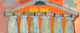 Charles Garabedian, Untitled (Parthenon), 1980, oil on canvas on panel
