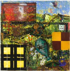 Seasons: 2 Summer by Jennifer Bartlett, 1990, pastel and graphite on paper, sold Oct 2015