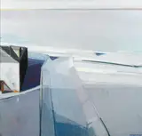 Raimonds Staprans, Pacifica 2 (Blue Beachscape), 1980-82, oil on canvas