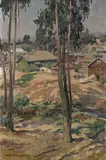 Jules Eugene Pages, Laundry drying in the sunshine