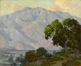 The purple vale by Edgar Alwin Payne, oil on canvas, sold Aug 2015