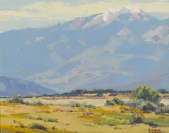 Verbenas by Sam Hyde Harris, oil on canvas board, sold Aug 2015