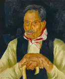 Randall Davey, Portrait of an old man (Candido Rodriguez, Santa Fe), 1920, oil on canvas