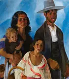 Martha Walter, Mexican family