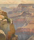 Gunnar Widforss, View of Hopi Point on the west rim of the Grand Canyon
