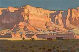 Ray Roberts, Morning light, Vermilion Cliffs, Arizona, oil on canvas