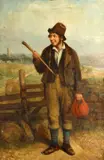 Charles Henry Cook, A traveller on a country lane