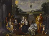 Hendrick van Balen the Younger, The Family of St. Anne (The Holy Kinship), oil on copper