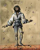 Eugene Berman, Giselle, Albrecht, Act I, 1946; Giselle, Act 2, 1946 (2), first gouache and ink on paper; second gouache, watercolor, ink and pencil on paper