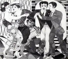 Untitled by John Grillo, 1986, charcoal on paper, offered Jul 2015