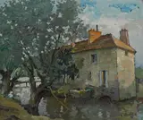 Constantine Kluge, Le Vieux Moulin, 1990, oil on canvas