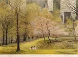 Harold Altman, Selected Images of Central Park, 1986-89, Four color lithographs on Arches paper, each signed in pencil