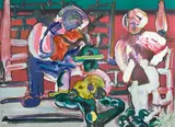 Louisiana Serenade, from Jazz Series (GG. 72) by Romare Bearden, 1976, Color lithograph on wove paper, offered Jul 2015