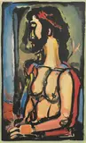 Georges Rouault, Ecce Homo, pl. 7, from Passion (C./R. 263), 1936, Color aquatint on laid paper