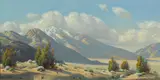 Paul A. Grimm, A view of the foothills, oil on canvas