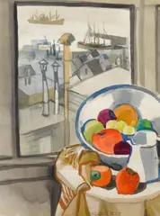 George Post, S.F. Window, watercolor on paper