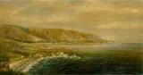 Conway Griffith, Santa Barbara, California; The Morning Tide; Nocturne #4; Ships in a harbor (Group of 4), first, second, and third oil on canvas; fourth oil on canvas affixed to board