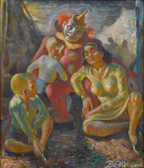Ben Messick, The Circus, oil on canvas