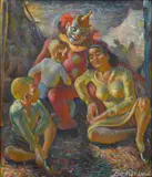 Ben Messick, The Circus, oil on canvas