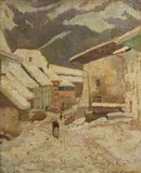 Harry Lachman, Gessanay, Switzerland, oil on canvas