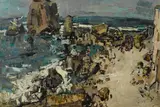 Roger Edward Kuntz, A rocky seascape