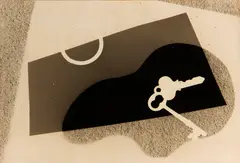 Photogram with two keys by Margaret De Patta, 1939, Unique gelatin silver print, sold Apr 2015