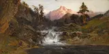 William Keith, Mount of the Holy Cross, oil on canvas affixed to board