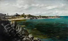 William B. Cook, Lovers Point, Pacific Grove, oil on canvas