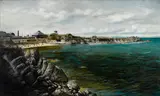 William B. Cook, Lovers Point, Pacific Grove, oil on canvas