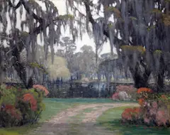 William Posey Silva, Springtime in Runnymede, South Carolina, oil on canvas