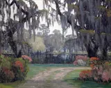William Posey Silva, Springtime in Runnymede, South Carolina, oil on canvas