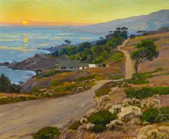 William Wendt, Old Coast Road, circa 1916, oil on canvas