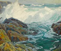 Edgar Alwin Payne, Laguna breakers, oil on canvas