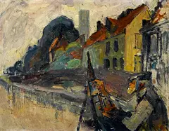 80 years old and still on the job by Joseph Raphael, 1932, oil on board, sold Apr 2015