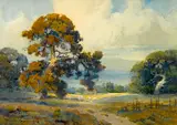 Percy Gray, Oaks on a hillside