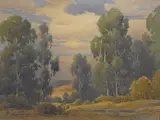 Pastoral California by Percy Gray, watercolor on paper, offered Apr 2015