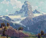 The Matterhorn by Edgar Alwin Payne, oil on canvas, sold Apr 2015