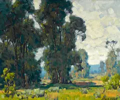 El Toro eucalyptus by Edgar Alwin Payne, oil on canvas, offered Apr 2015