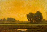 Oaks, Monterey County by Granville Redmond, oil on canvas, sold Apr 2015