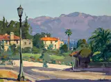 Ferdinand Kaufmann, Early Pasadena, oil on board