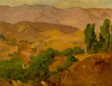 Above Pasadena by Franz Bischoff, oil on board, sold Apr 2015