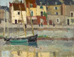 Dieppe, Normandy; Hiver en Suisse (a pair) by Harry Lachman, 1914, offered Apr 2015