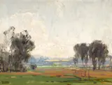 Sam Hyde Harris, Big sky, Santa Anita, oil on canvas