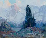 Orrin A. White, Mountain lake (Mount Sill from Fourth Lake, west of Big Pine)
